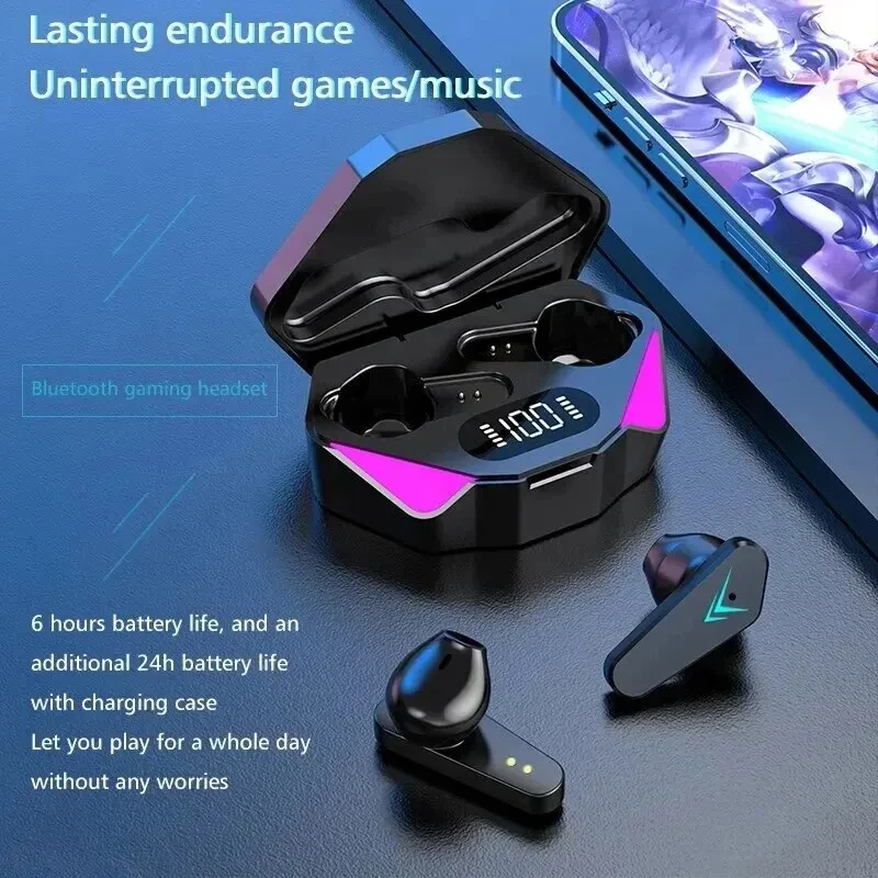 Wireless TWS headphones with Bluetooth LED display headset - Image 2