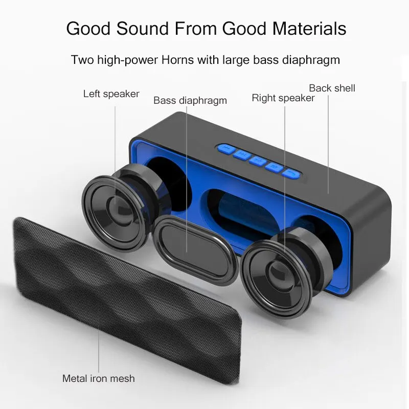 Portable Bluetooth speaker wireless Audio 3D hands free - Image 6