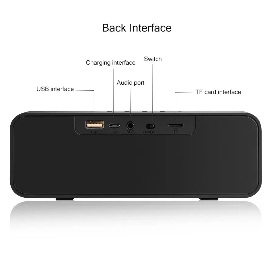 Portable Bluetooth speaker wireless Audio 3D hands free - Image 5