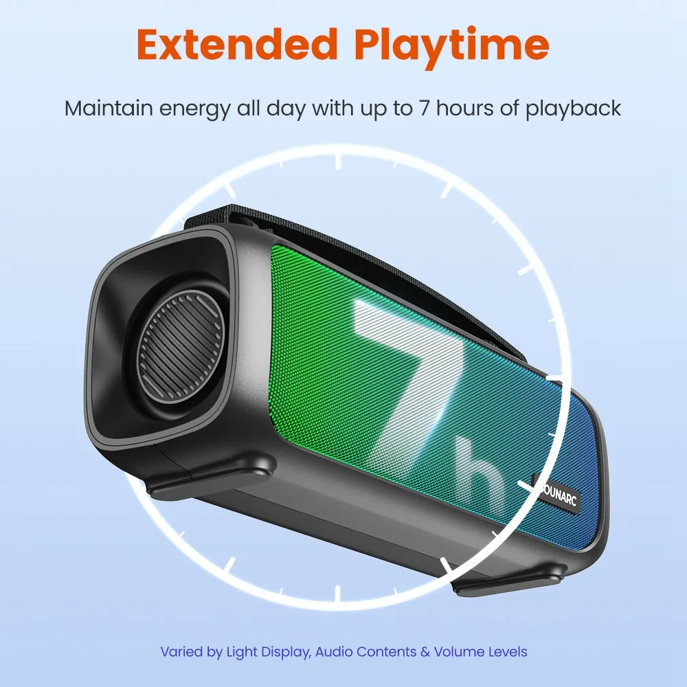 P3 25W portable outdoor speaker, powerful stereo - Image 7