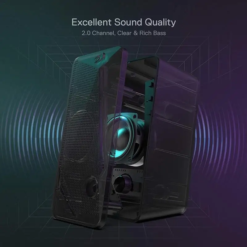 GS510 Waltz RGB Desktop Speakers, 2.0 Channel - Image 3