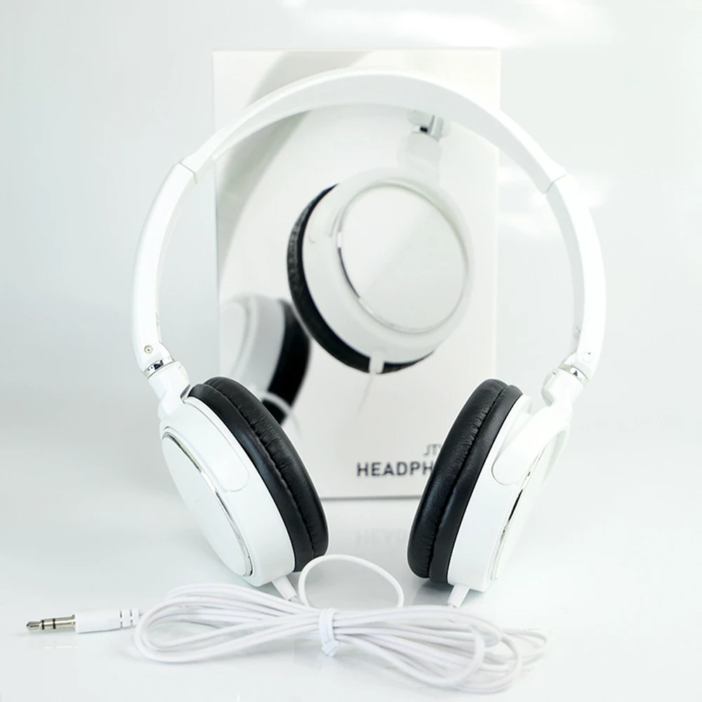 Over Ear Wired Headphones Portable Audio Bass HiFi - Image 2