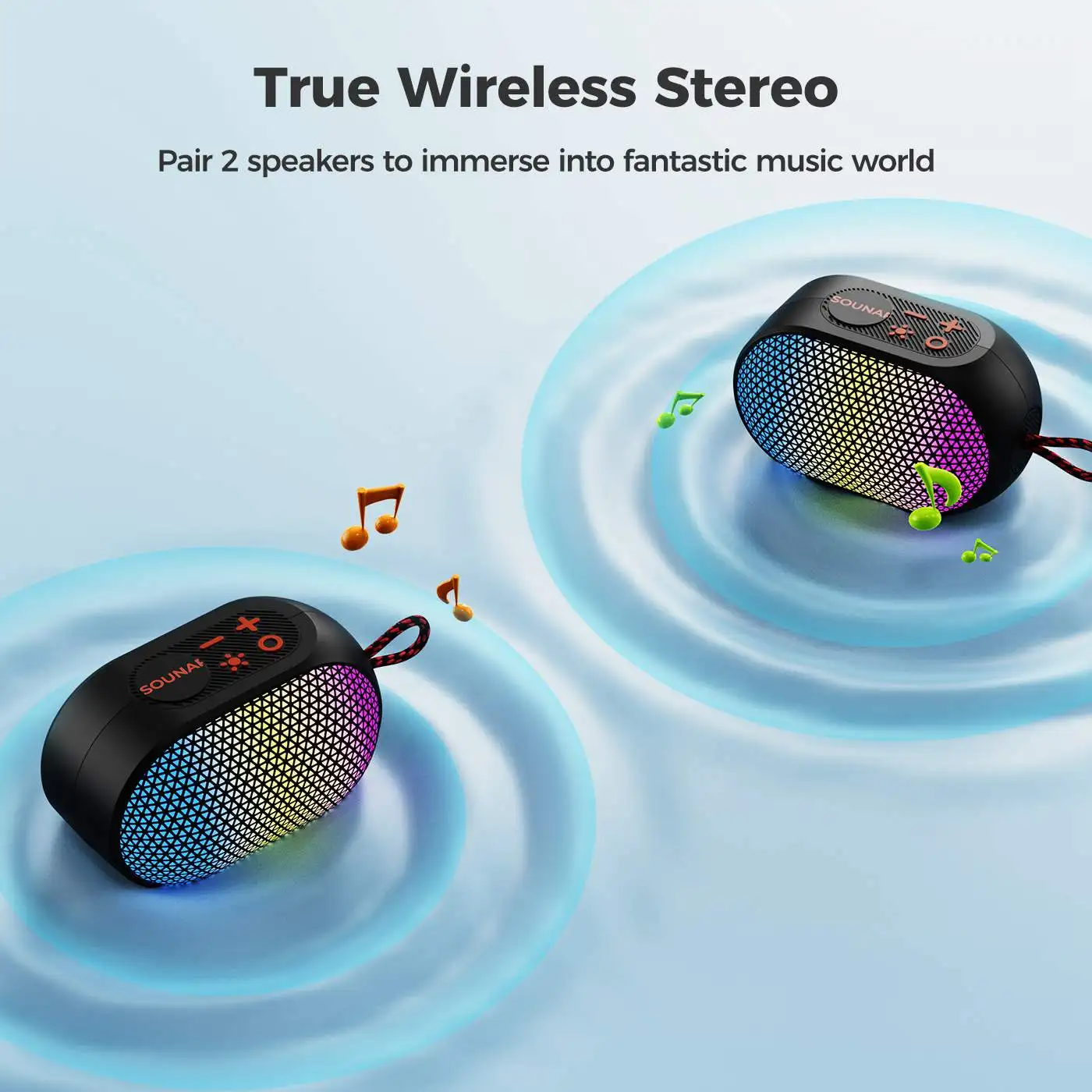 XR3 Mini 5W IPX5 Protable Bluetooth Speaker, - Image 4