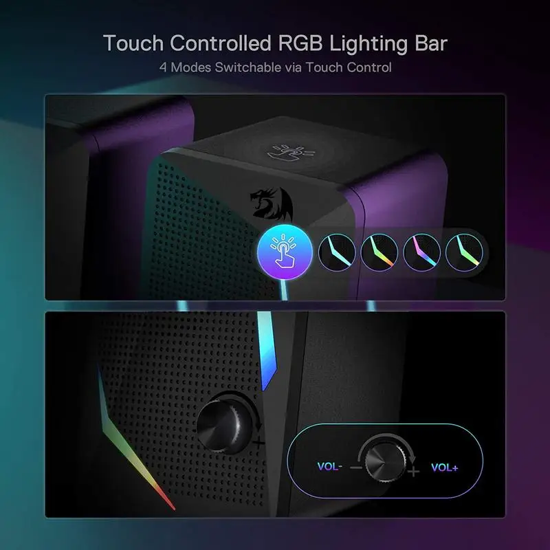 GS510 Waltz RGB Desktop Speakers, 2.0 Channel - Image 2